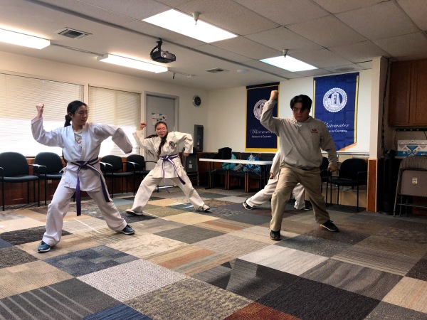 WUC Karate and Martial Arts Club practice at Whitewater University in California (2)
