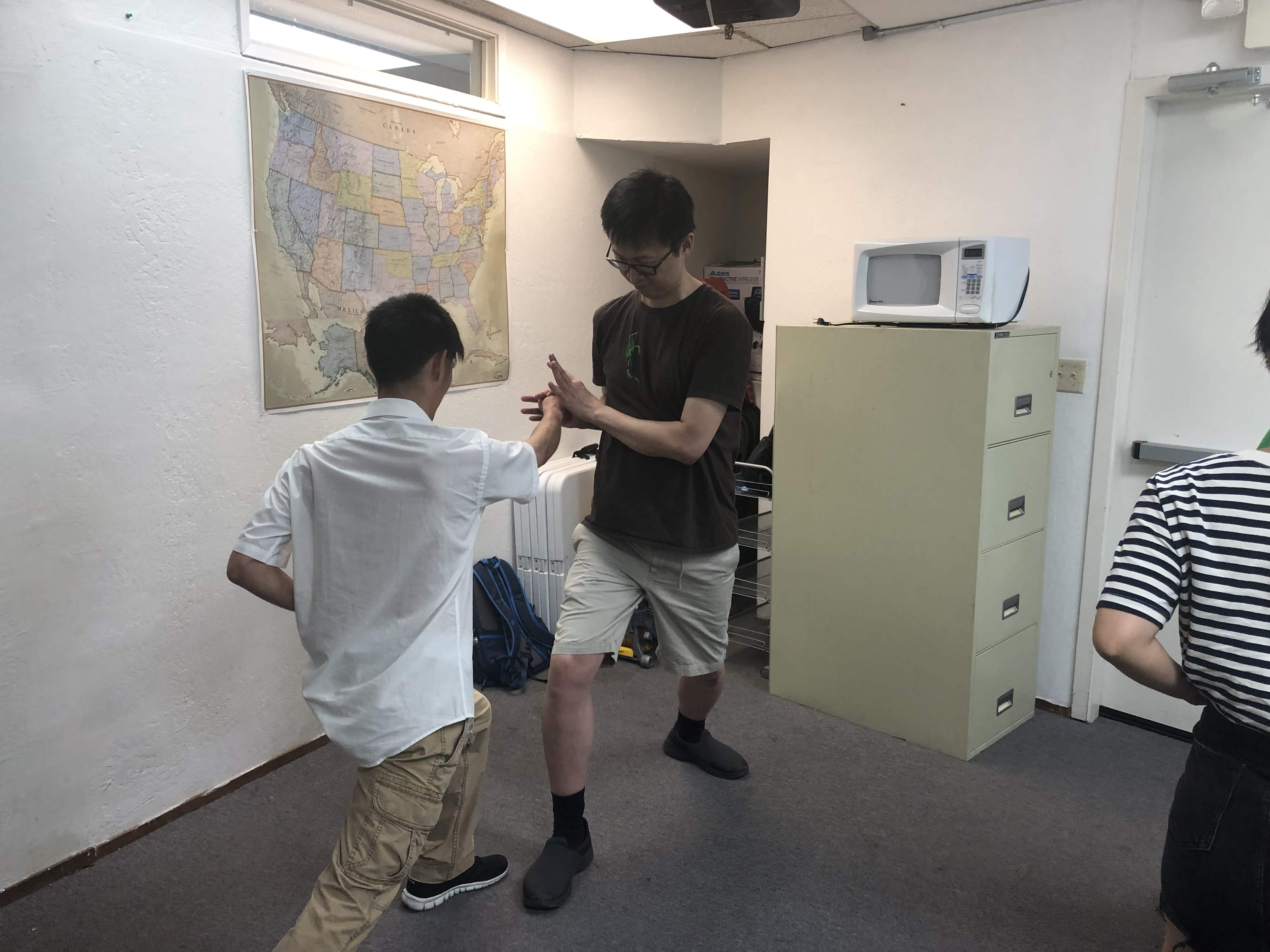 Qigong club at Whitewater University in California — practice 1