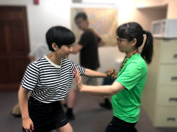 Qigong club at Whitewater University in California — practice 3